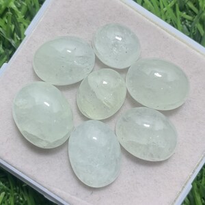 100% Natural Aqua Marine Oval Shape Smoothies Cabochons Lot Gemstone, 87.00 Caret Size 13 mm To 18 mm For Making Jewelry Ring Pendant Size,