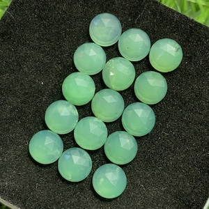 100% Natural Chrysoprase Round Shape Rose Cut Top Quality Lot Gemstone, 18.80 Caret Size 7 mm For Making Jewelry Ring Size,