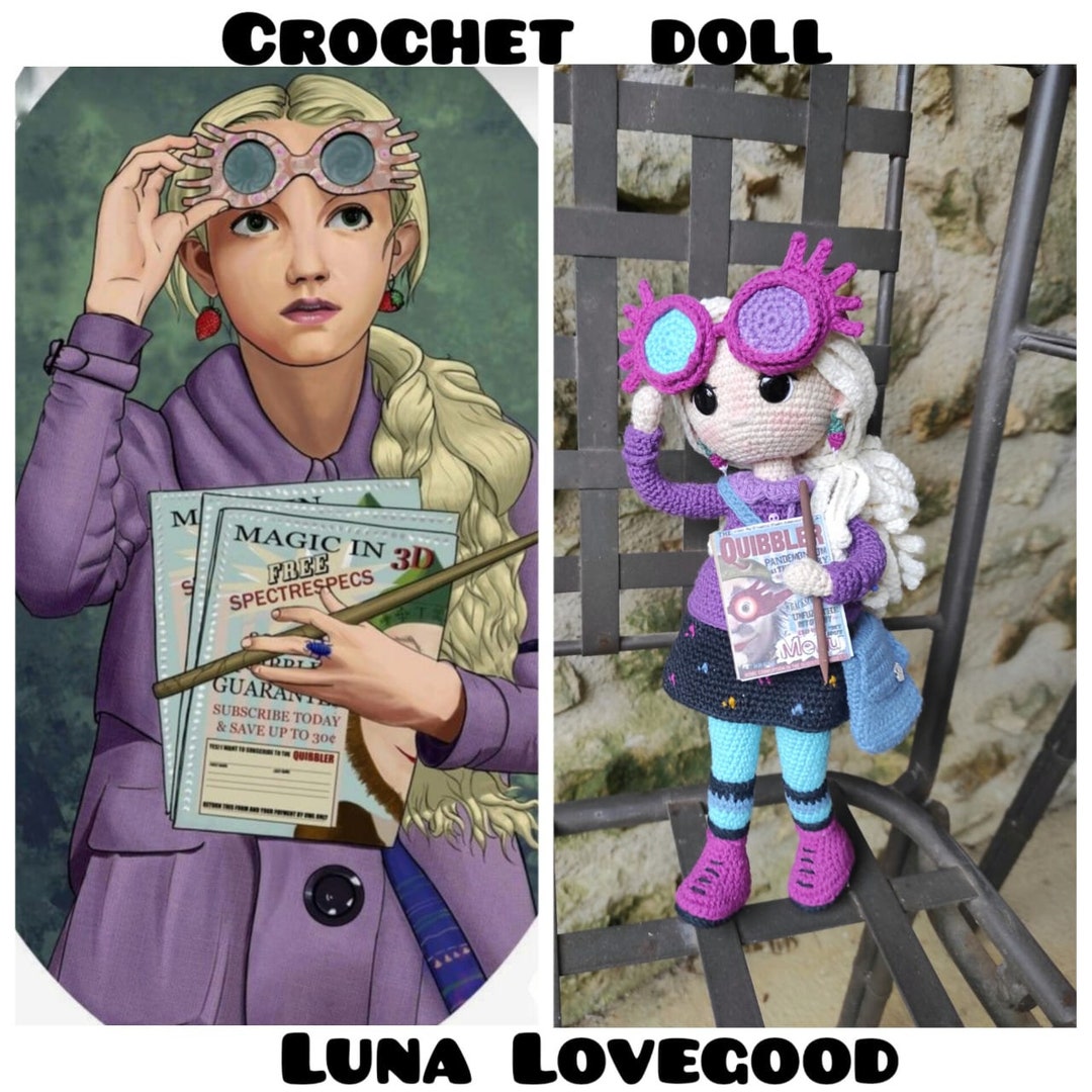 Luna Lovegood Doll Crochet Doll With Hair Doll Beautiful - Etsy