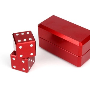 Premium aluminum dice anodized in colors