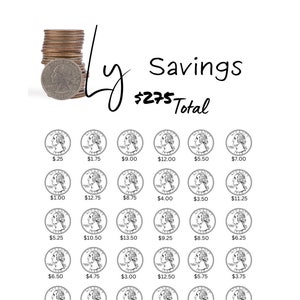 Quarterly Savings Challenge - Fits A6