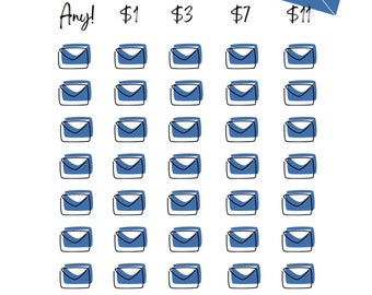 50 Envelope Challenge - Fits A6