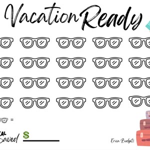 Vacation Ready Savings Challenge - Fits A5