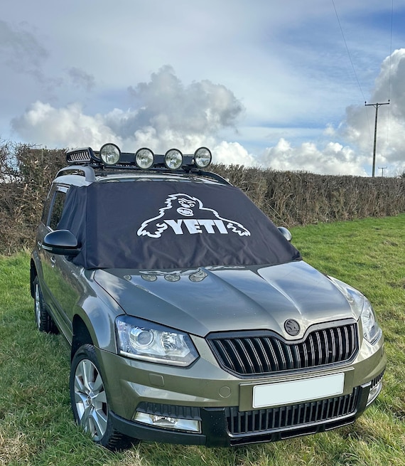 Skoda Yeti Windscreen Cover Black Out Blind Frost Protection Yeti Logo  Micro Camper - Etsy