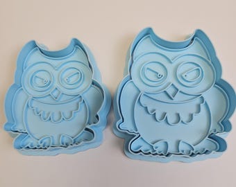 Owl Cookie Cutter Set: 3D Printed Stamp