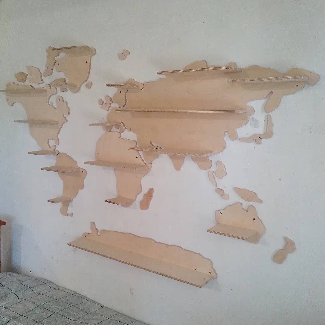 Wooden Large 1.7m World Shelf Set, Montessori Shelving, Wooden Toy