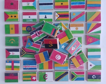 Flags of Africa/mini flags/educational toys.