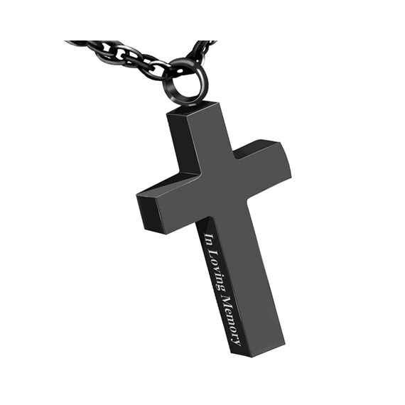 Cross necklace that holds ashes outlet