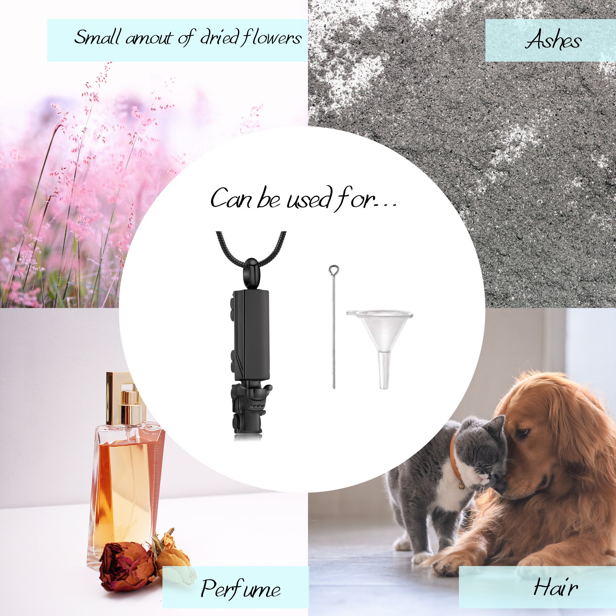 18 Wheeler Semi Truck Urn Necklace, Truck Urn Necklace for Ashes