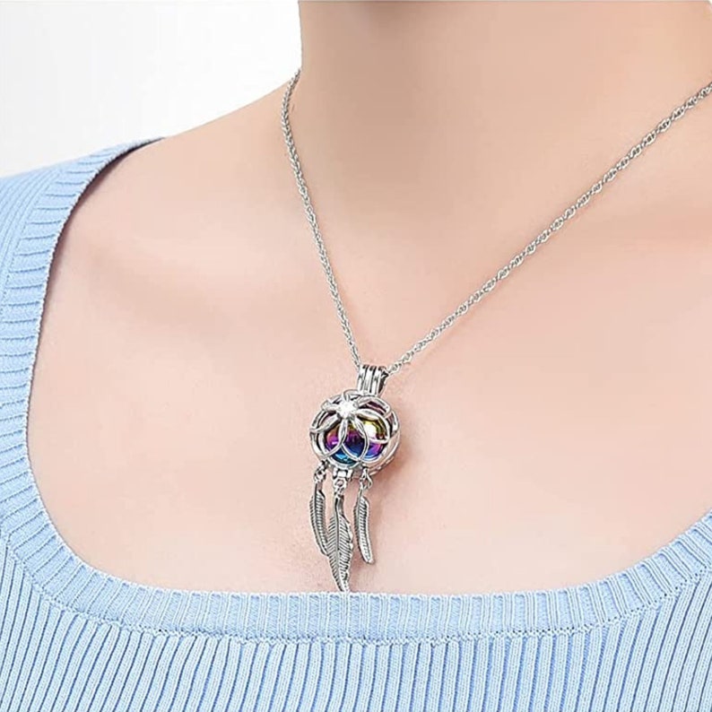Dream Catcher Urn Necklace for Ashes Dream Catcher Pendant Etsy