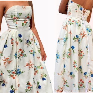 Dress Sewing Pattern| Summer Dress Pattern |Midi/ Maxi Dress Pattern | Strapless Dress Pattern |Women's Dress Patterns| PDF Beginner Pattern image 8