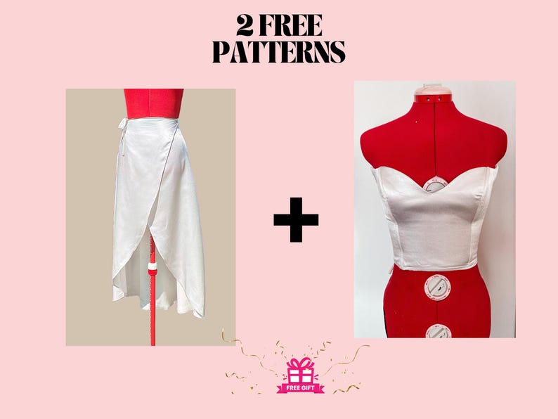 Strapless Maxi Dress PDF Sewing Pattern: Beginner Friendly, Women’s ...