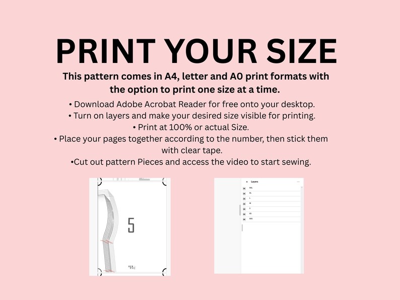 Halter Top Sewing Pattern, Y2K inspired Halter Crop Top Sewing Pattern, Beginner Sewing Patter, Women's Top Pattern, Digital Printable PDF image 6