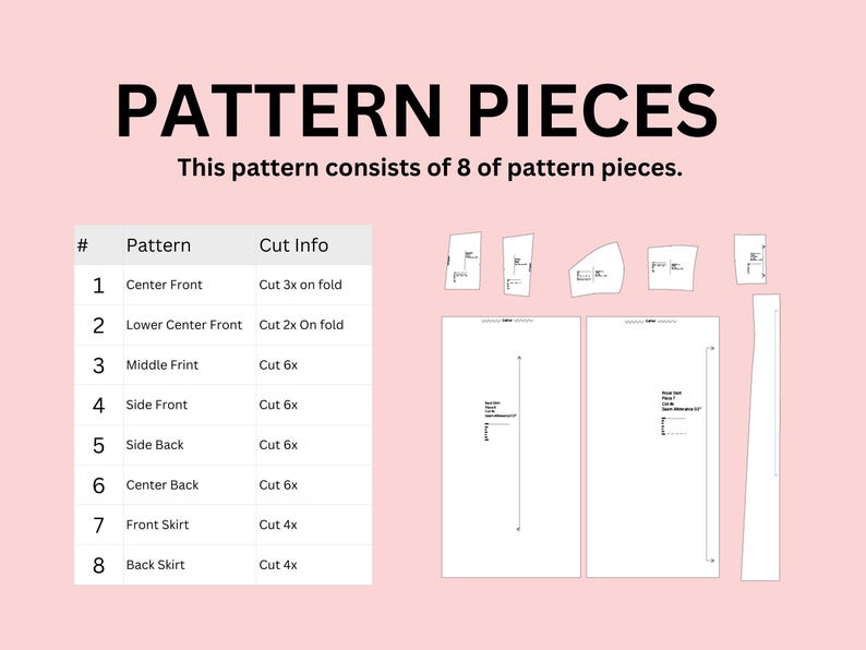 Dress Sewing Pattern| Summer Dress Pattern |Midi/ Maxi Dress Pattern | Strapless Dress Pattern |Women's Dress Patterns| PDF Beginner Pattern image 7