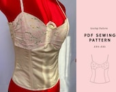Bustier Pattern, Lace Up Top Pattern, Corset Pattern, Womens Top Patterns, Corset Top, Womens Top Pattern, PDF Sewing Pattern