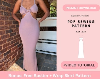 A-line Mini Dress Sewing Pattern, Sleeveless Summer Dress (PDF Pattern) -  Etsy