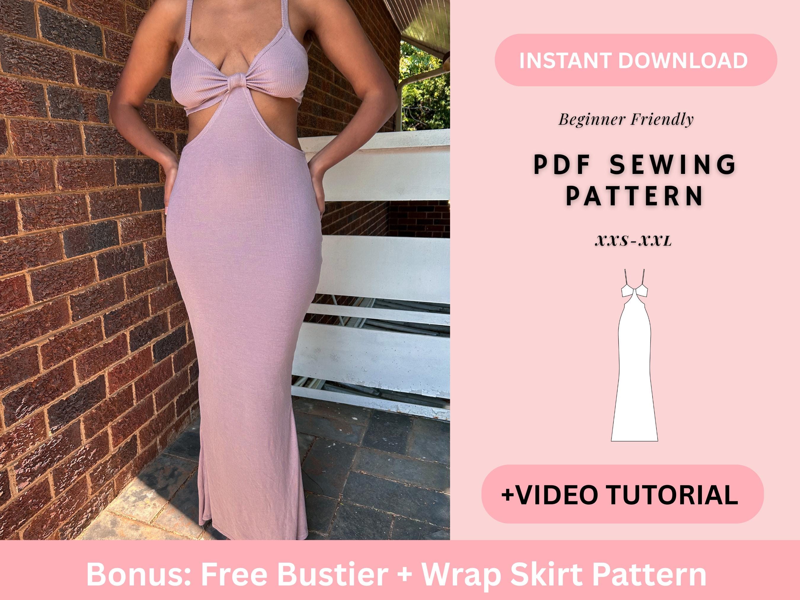 Knitted Ribbed Maxi Dress Pattern - Etsy Knitted Ribbed Maxi Dress Pattern - Etsy