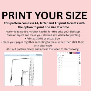 Dress Sewing Pattern| Summer Dress Pattern |Midi/ Maxi Dress Pattern | Strapless Dress Pattern |Women's Dress Patterns| PDF Beginner Pattern image 5