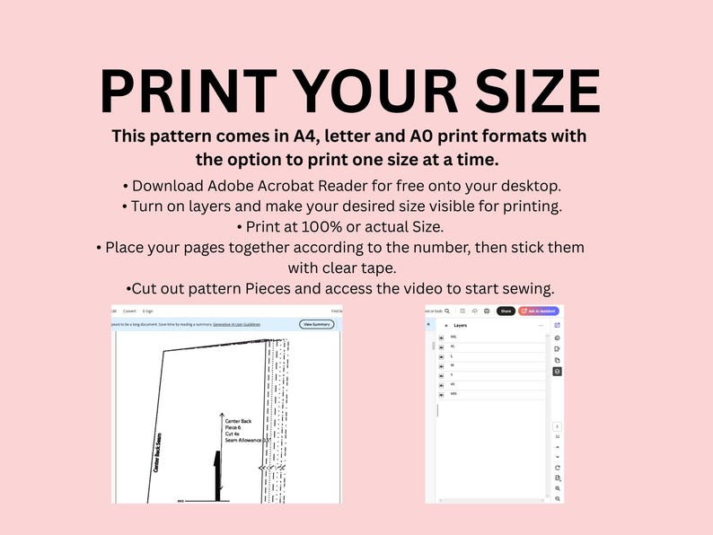 Dress Sewing Pattern| Summer Dress Pattern |Midi/ Maxi Dress Pattern | Strapless Dress Pattern |Women's Dress Patterns| PDF Beginner Pattern image 5