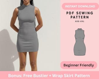 slim fit dress slacks New Look 0445 Sleeveless or Short Sleeve Fitted Dress, with Optional F –  Patterns Central