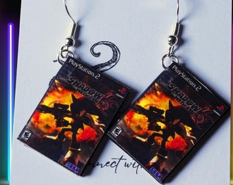 Shadow The Hedgehog Earrings  / for pierced and none pierced ears