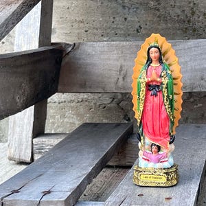 Virgen De Guadalupe 6&quot; Statue Virgin Mary Our Lady of Estatua Figura