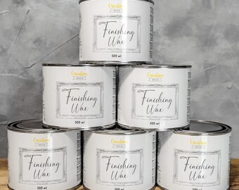 500 ml Finishing Furniture Wax for Wood & Chalk Paint | Clear Painted Surface Protection | Colourless Transparent Polish and Satin Finish