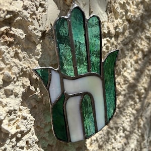 Glasmalerei Chay Hamsa