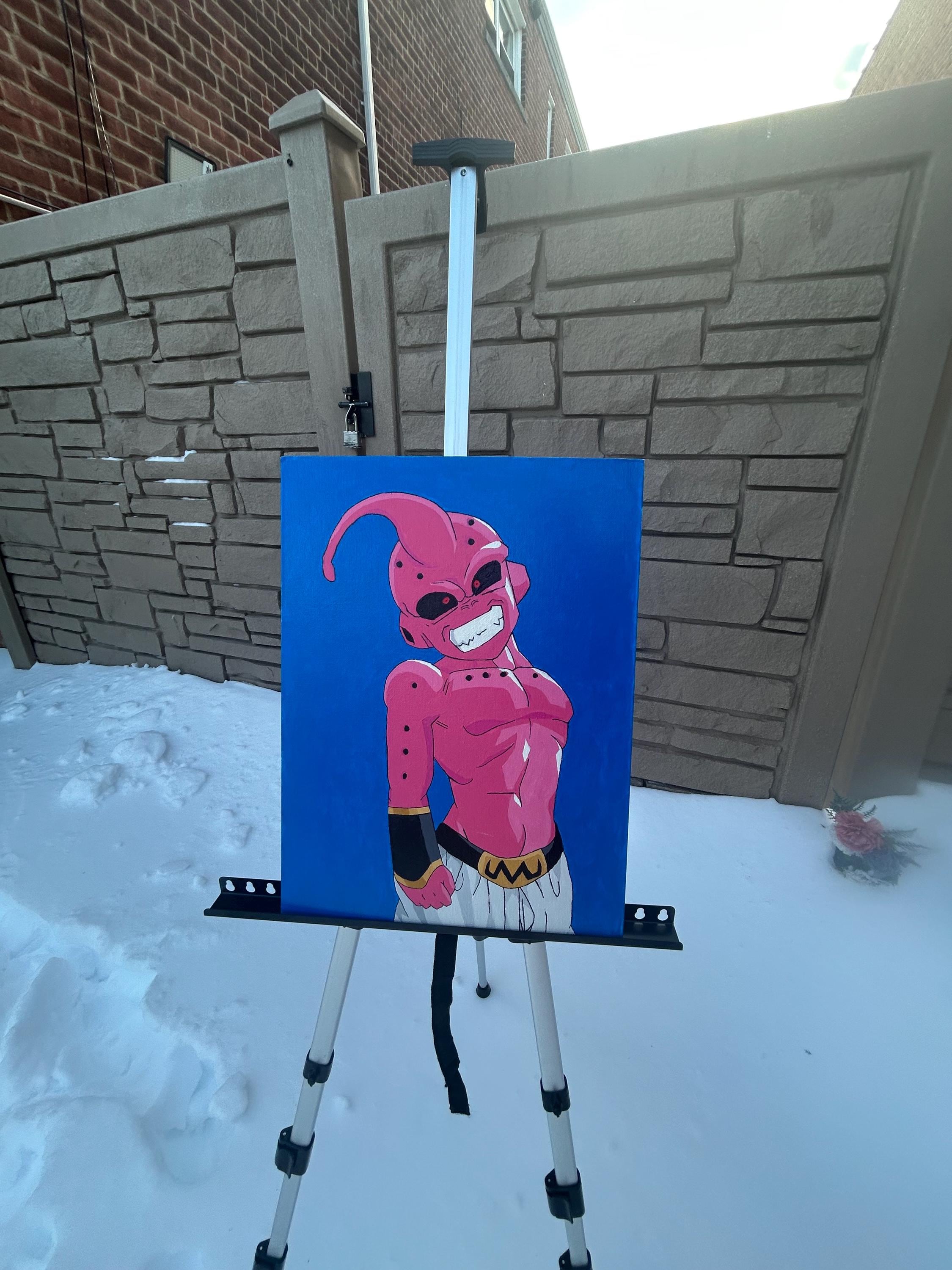 Kid Buu Acrylic Painting | Dragon Ball Z Fan Art 16x12 - Etsy