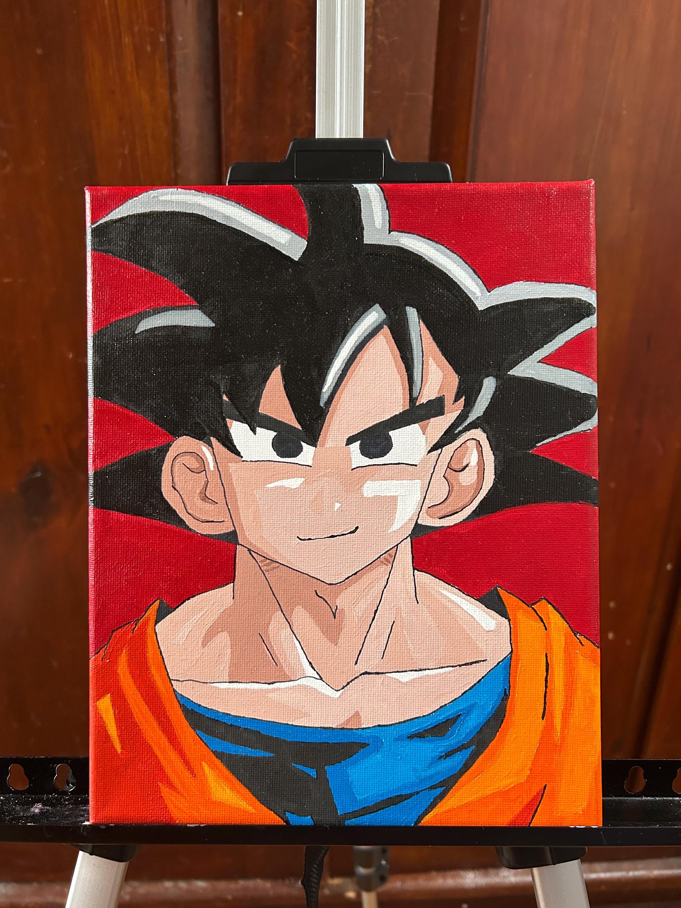 Goku Acrylic Painting | Dragon Ball Z Fan Art 8x10 - Etsy
