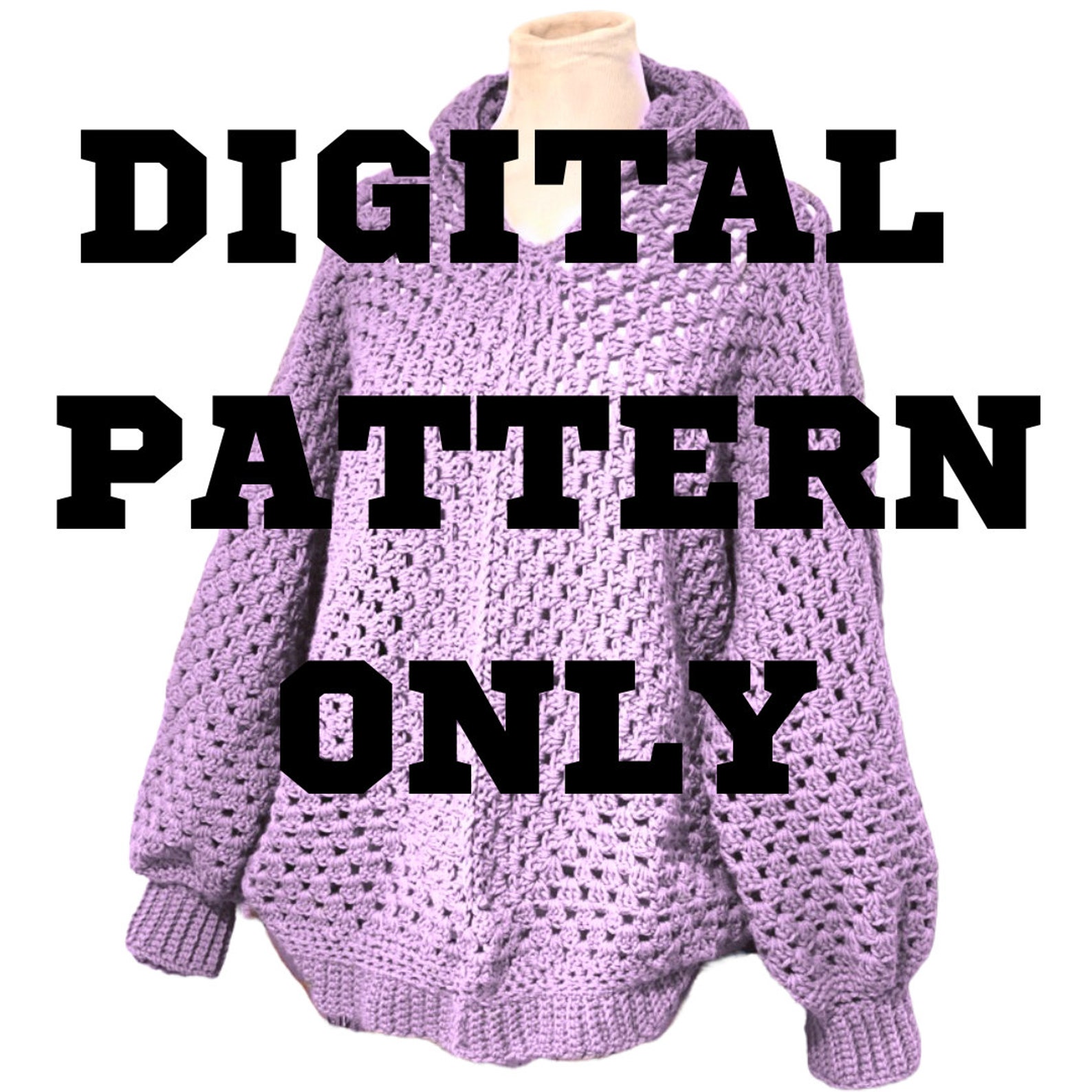Hexi Hoodie Crochet Pattern Etsy Ireland