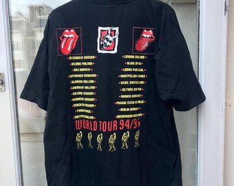 Rolling Stones Vintage Voodoo Lounge Tour Shirt From 1994 - Etsy