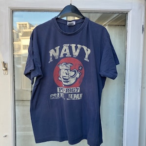 Popeye vintage Osaka Japan Navy shirt