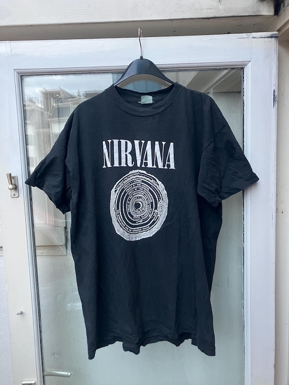 Nirvana Very Rare Vintage 1991 Vestibule/fudge Packin Tour Shirt