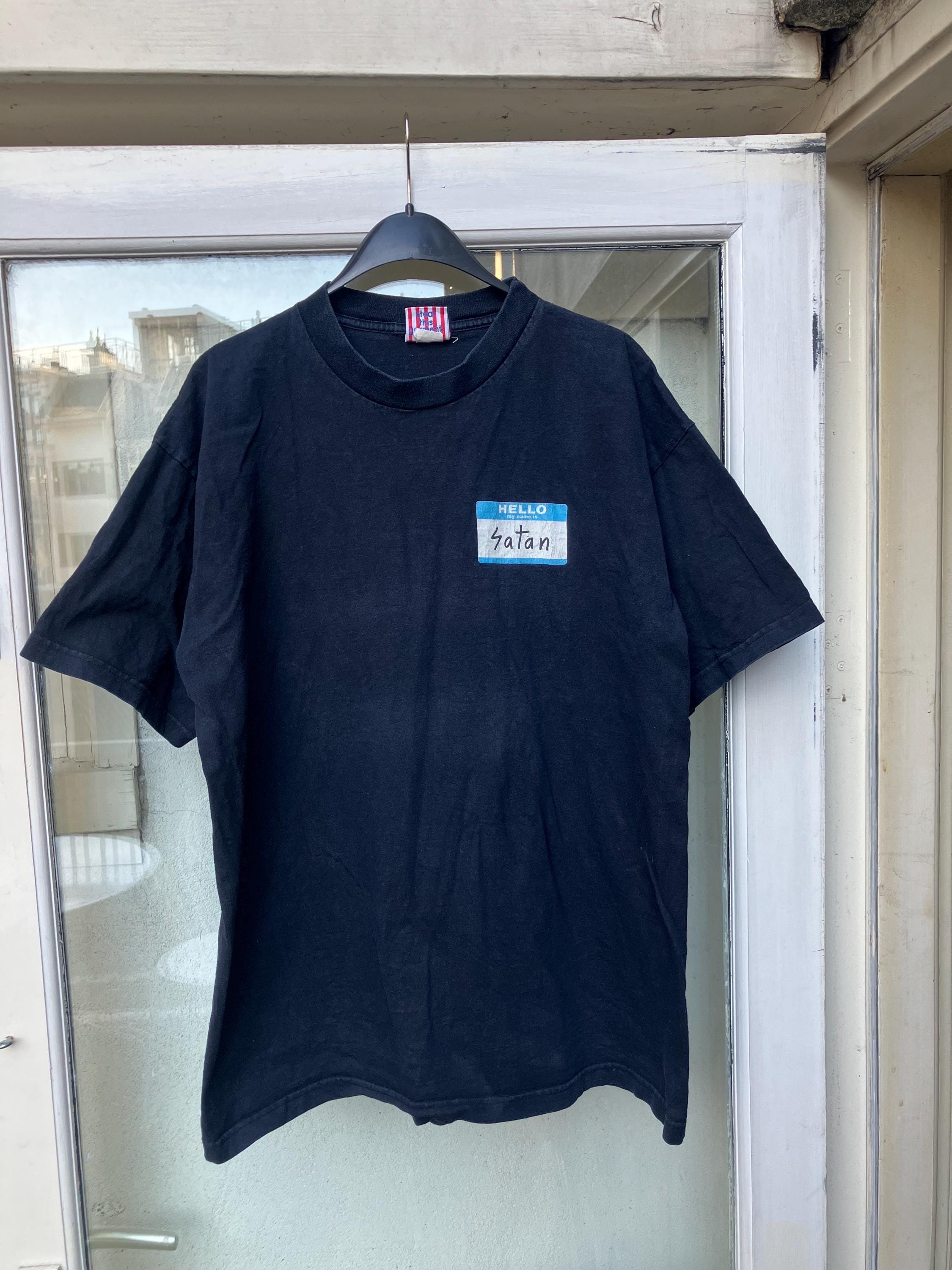Fuct Hello My Name is Satan Very Rare 90s Shirt - Etsy