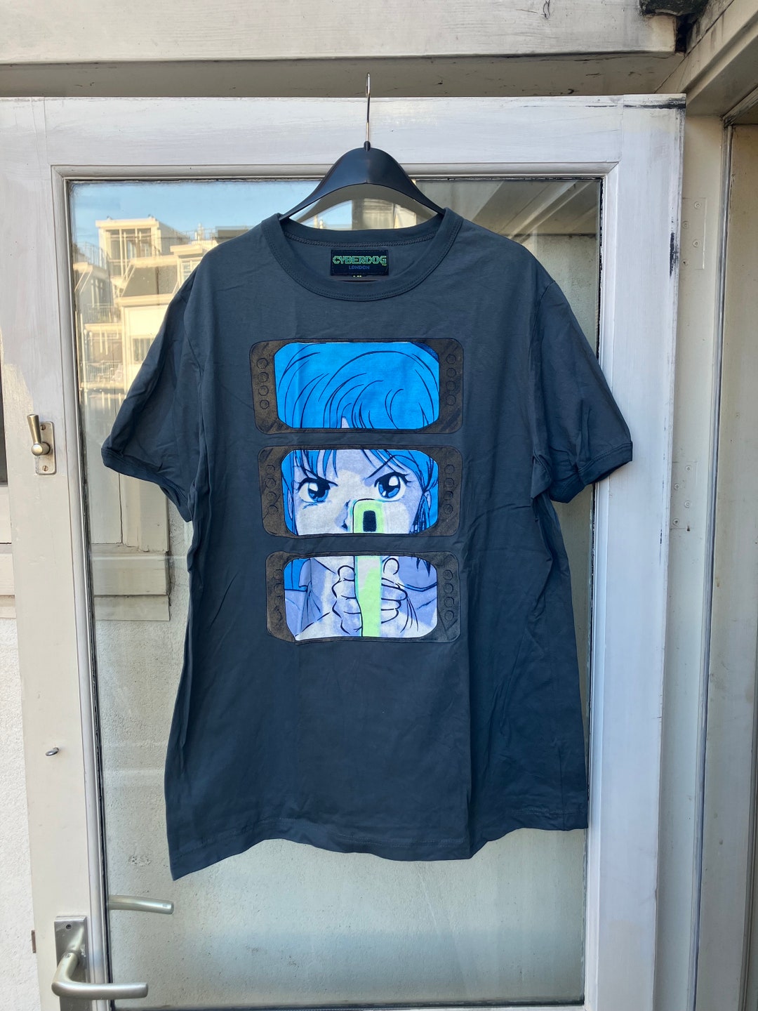 【90's CYBERDOG】character Design T-Shirt Cyberdog London Very Rare Rave Shirt From 1995 - Etsy