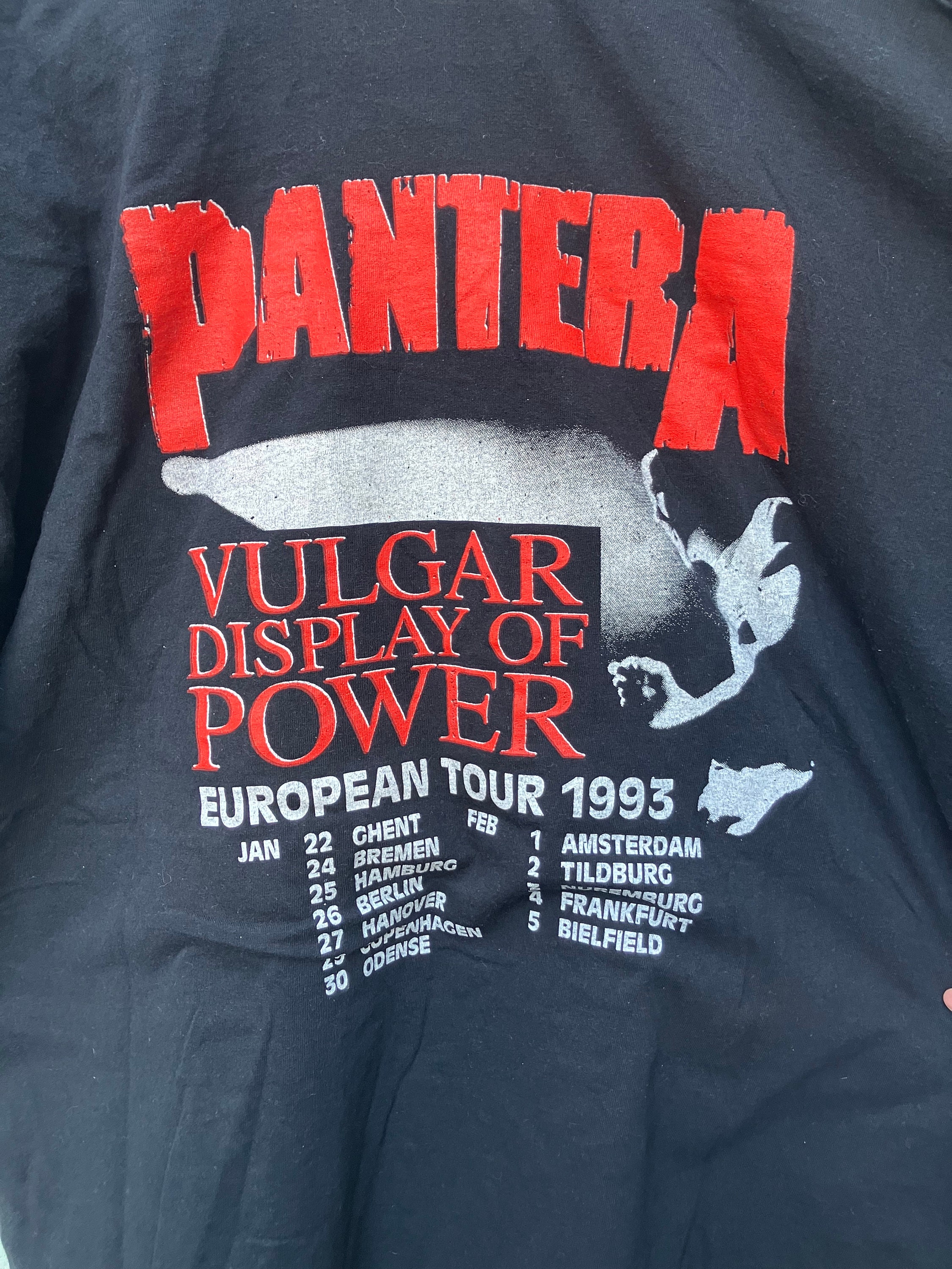 PANTERA vulgar display of euro1993 Tシャツ PANTERA vulgar display of euro1993 Tシャツ - メルカリ