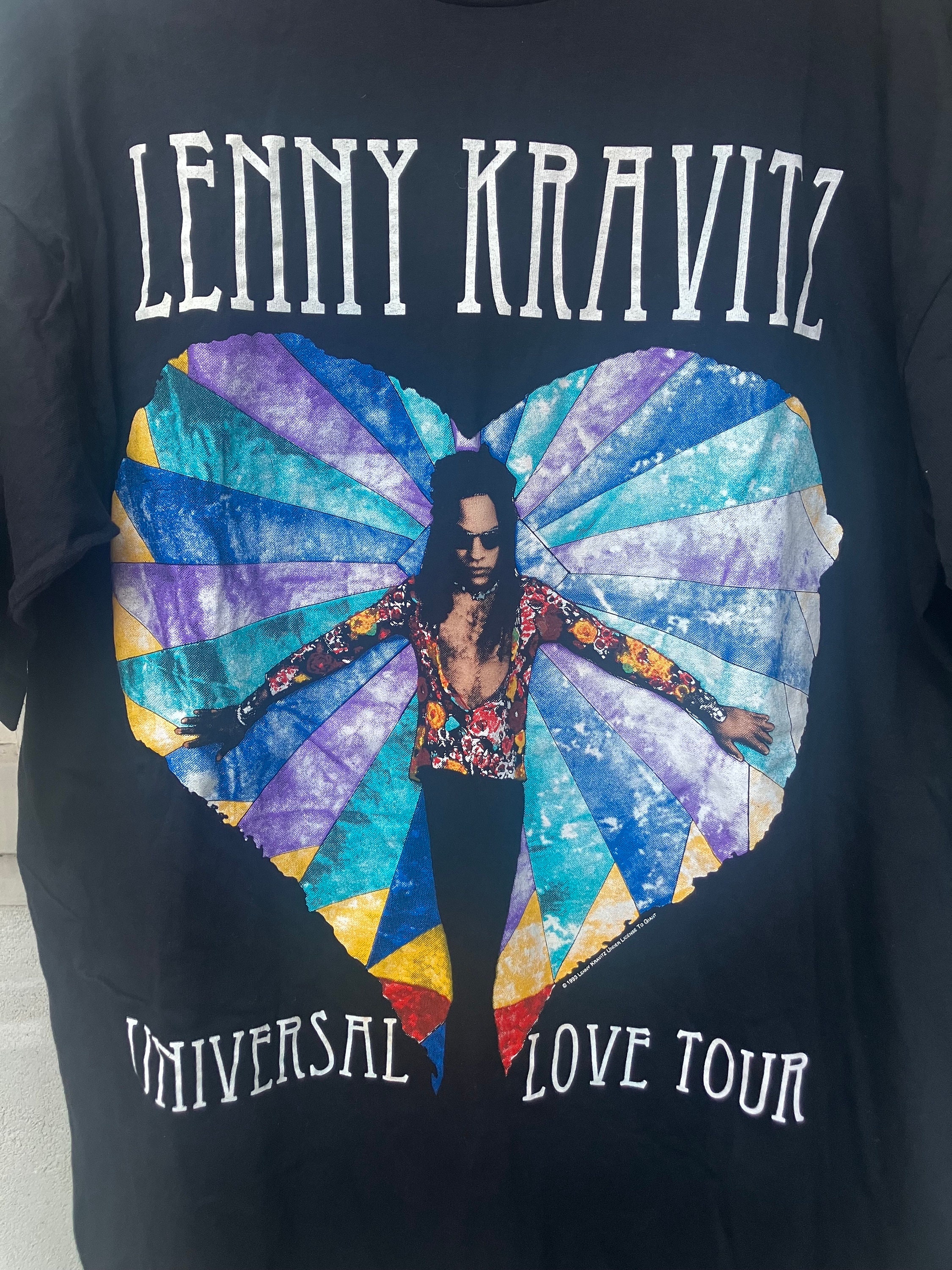 トップス 93 LENNY KRAVITZ 'UNIVERSAL LOVE TOUR XL Lenny Kravitz 1993 Universal Love Tour Shirt - Etsy