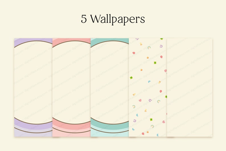 85 Lucky Charms Cereal iOS Android Icon App Theme Pack Wallpaper Widgets Icons Cute Milk Pastel Marshmallow Aesthetic Instant Download image 6