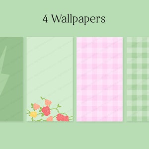 Jupiter iOS Android Icon App Theme Pack Wallpaper Widgets Icons Grün rosa Pastell niedlich Kawaii Ästhetik Sofort Download Bild 5