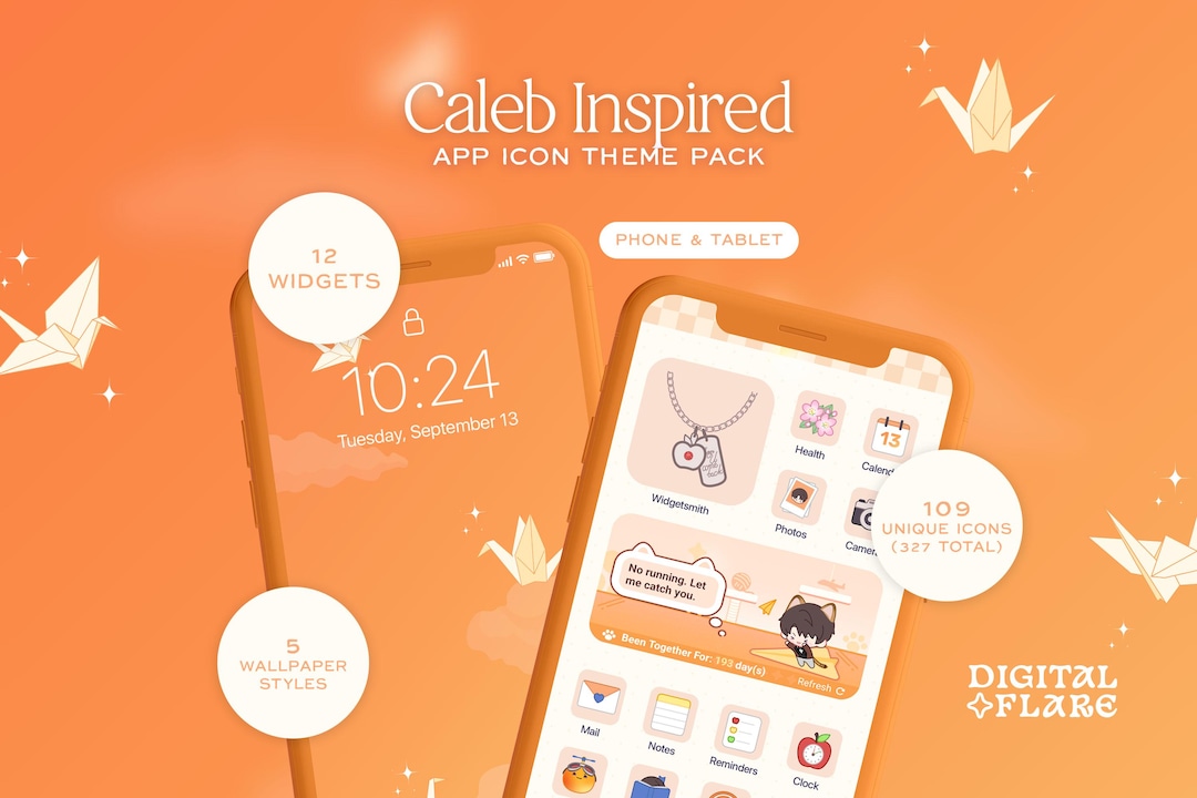 Caleb Inspired Ios Android Icon App Theme Pack | Wallpaper Widgets ...