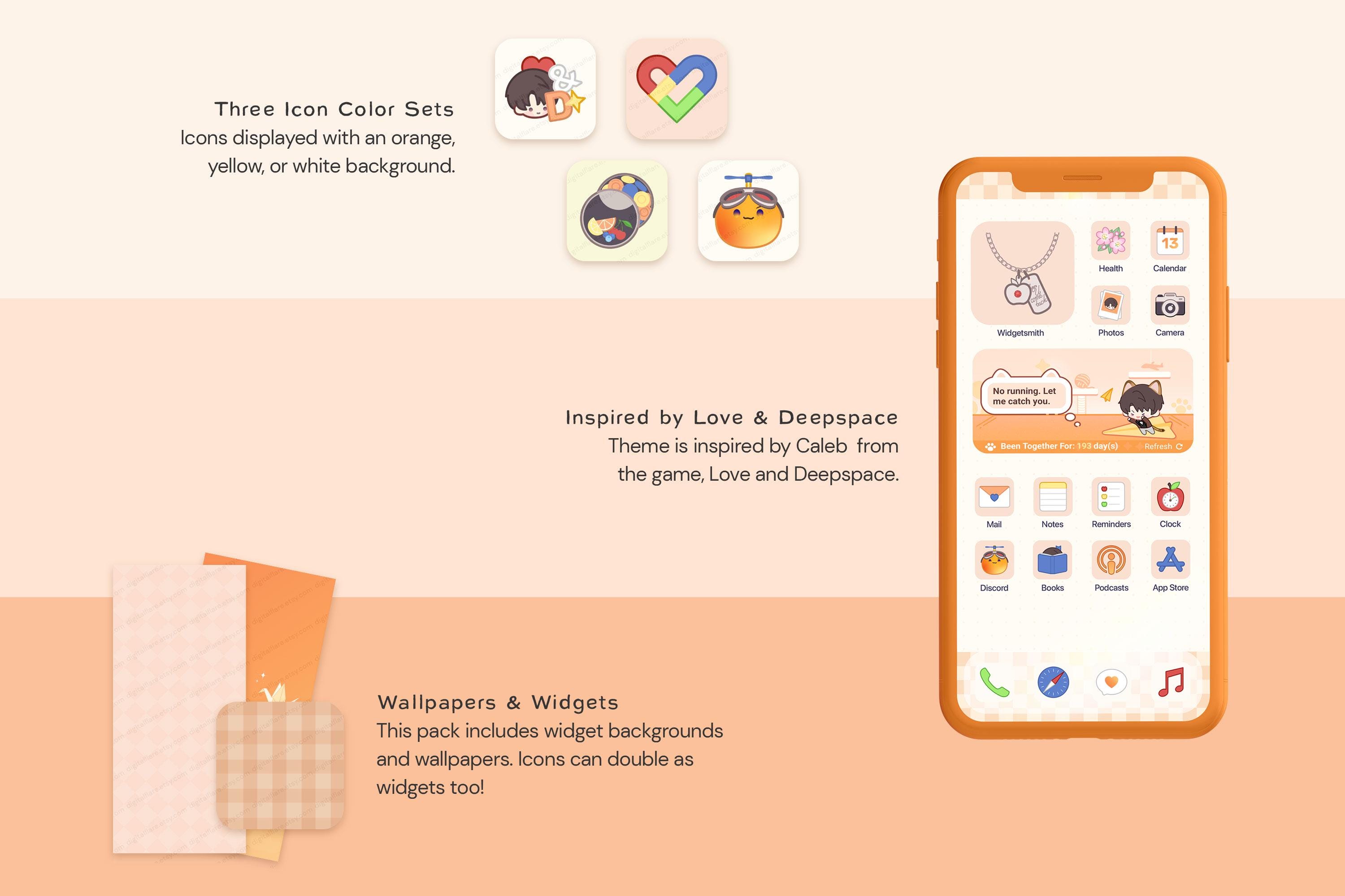 Caleb Inspired Ios Android Icon App Theme Pack | Wallpaper Widgets ...