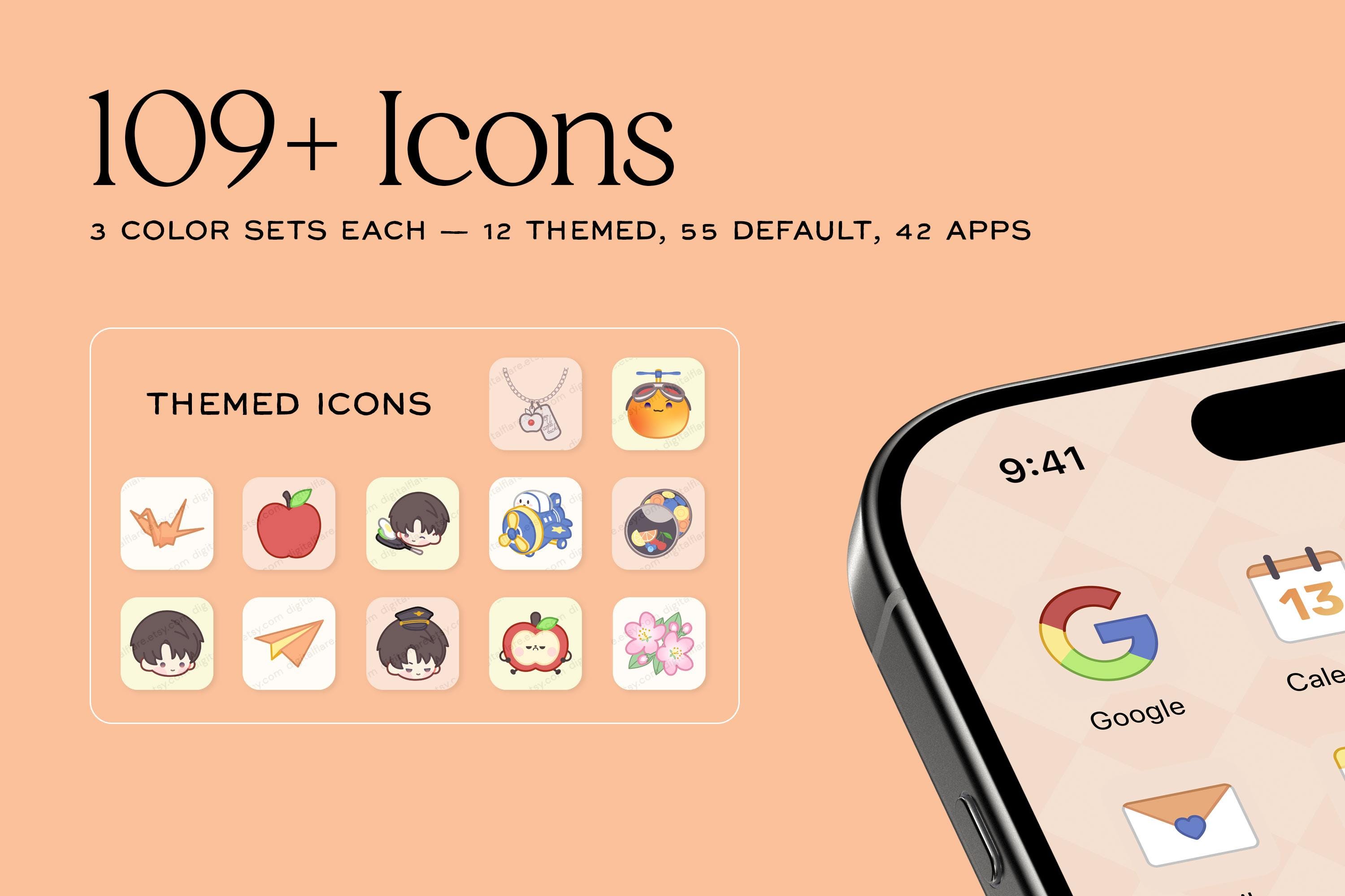 Caleb Inspired Ios Android Icon App Theme Pack | Wallpaper Widgets ...