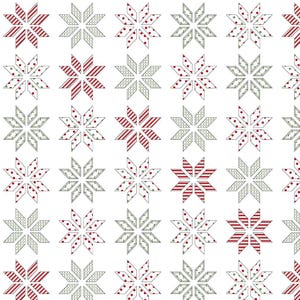 Holly Hills Christmas Lemoyne Star White 2479-18 für Henry Glass