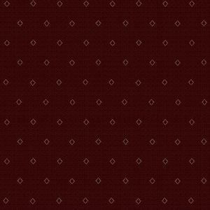 May include: A repeating pattern of small, light-colored diamond shapes on a dark burgundy background. The diamonds are evenly spaced and arranged in a grid-like formation, creating a textured appearance.