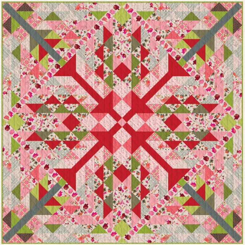 Kindred Souls Quilt Kit With Open Heart Fabrics Designed by Maureen