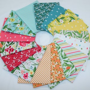Cora 16 Piece Fat Quarter Bundle designed by Tessie Fay for Windham Fabrics