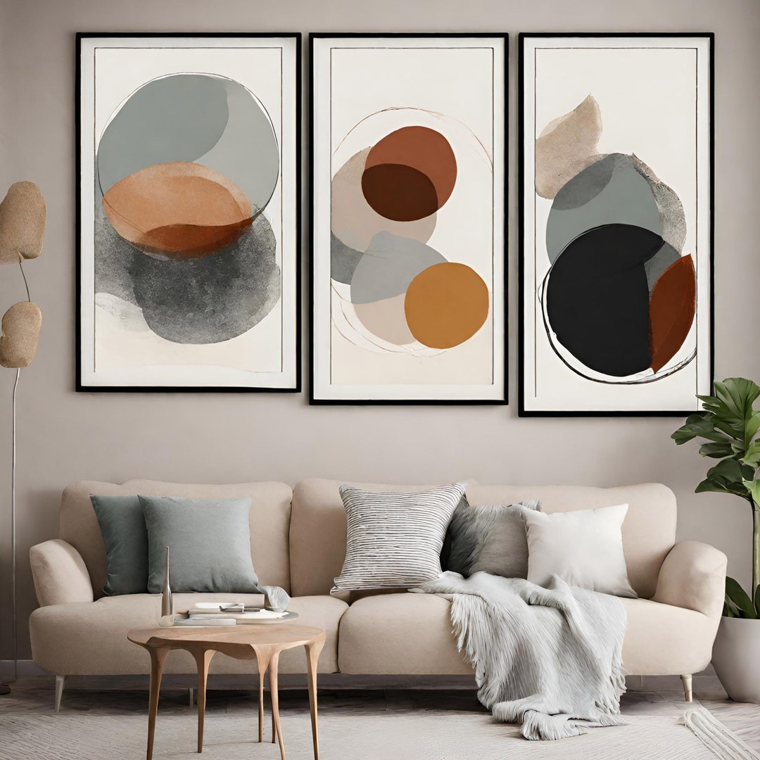 Abstract Art_ Natural Texture_ Printable Artwork_ Natural Colours_set ...