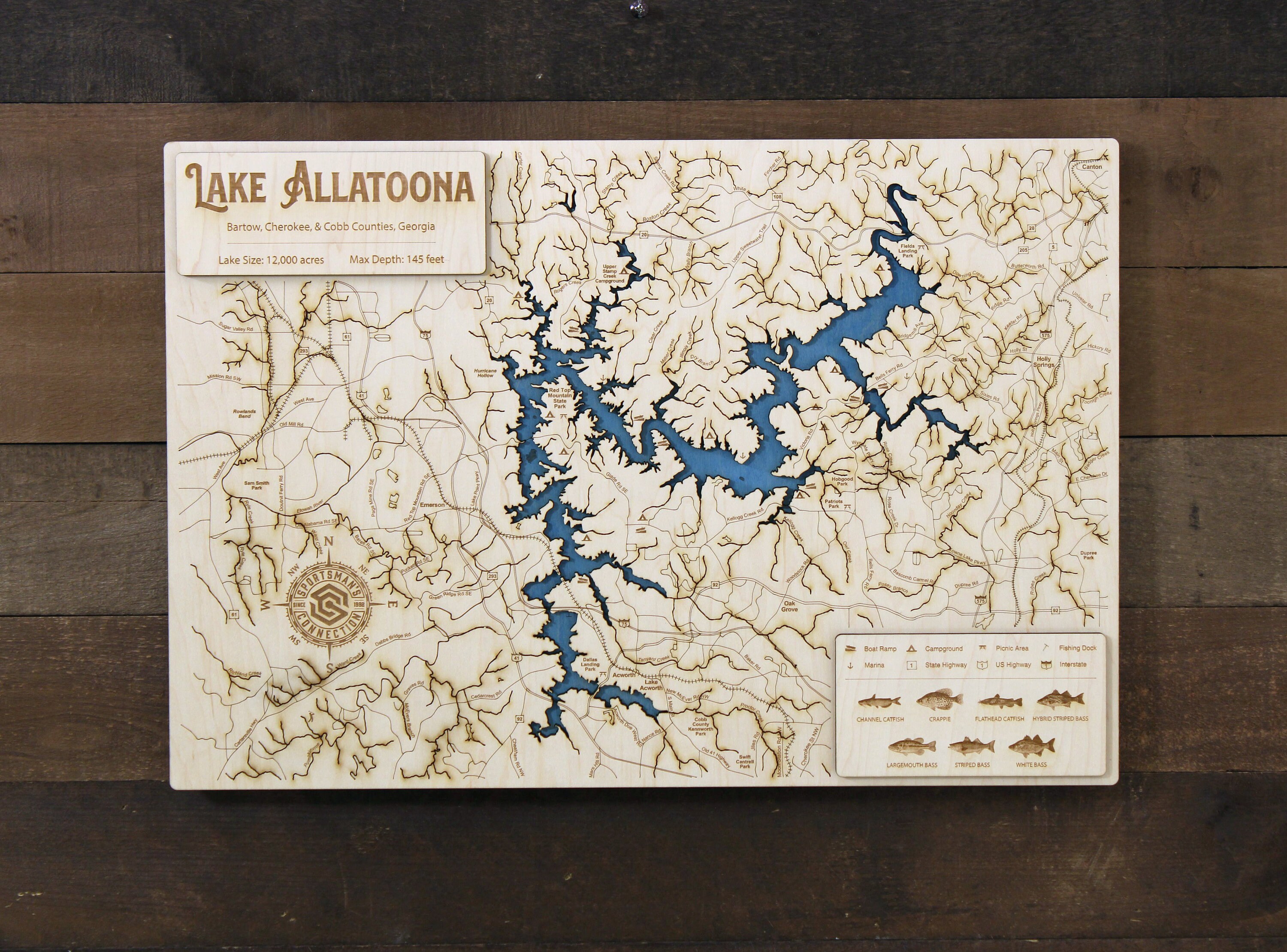Allatoona Lake In Cherokee Bartow And Cobb Counties