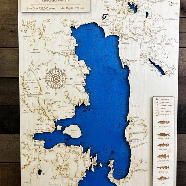 Flathead Lake Art Etsy